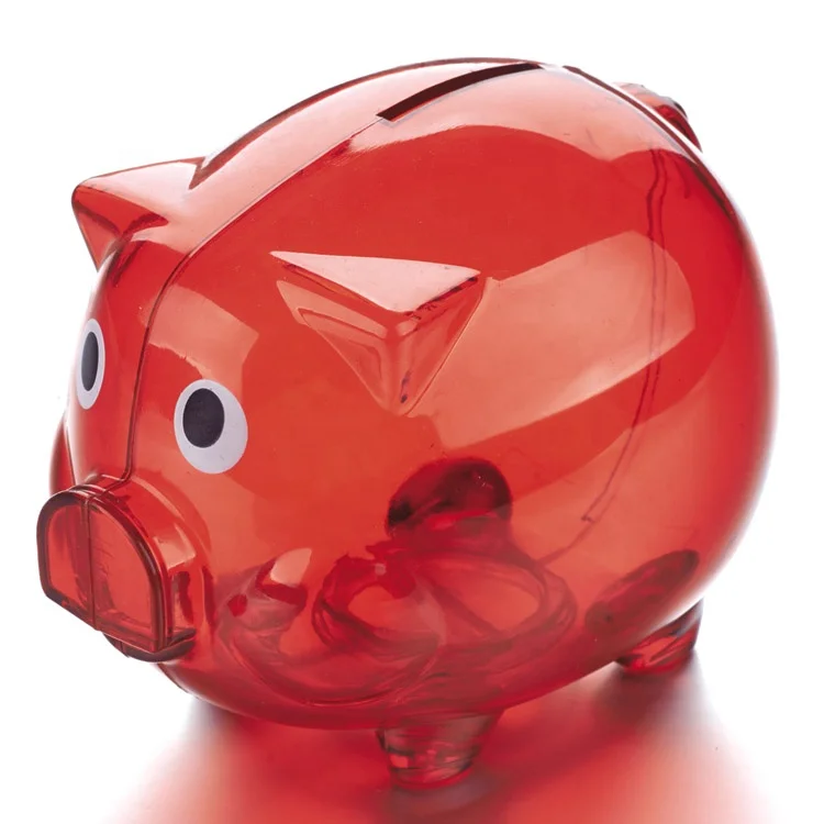 plastic pig shape piggy bank
