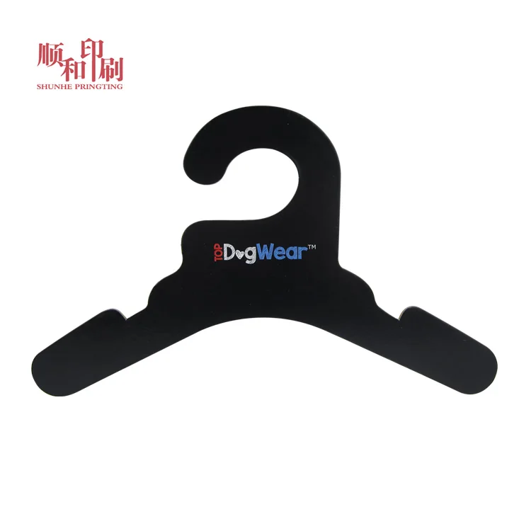 Custom thick cardboard black and white paper hanger for retailer