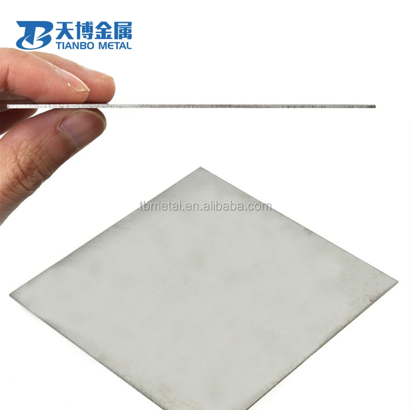 Tungsten Sheet High Purity Tungsten foil supplier factory for lab research materials baoji tianbo metal company