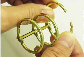 
easy open-close fashion loose leaf binding ring calendar 1