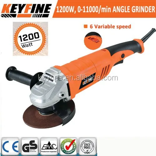 New Long handle and 1200W angle grinder with varible speed