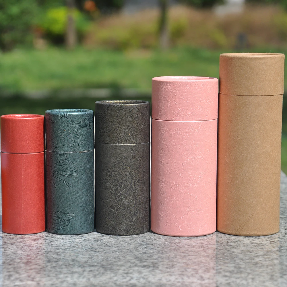 Firework Kraft Paper Carton Tube Packaging for Glass Dropper Bottle