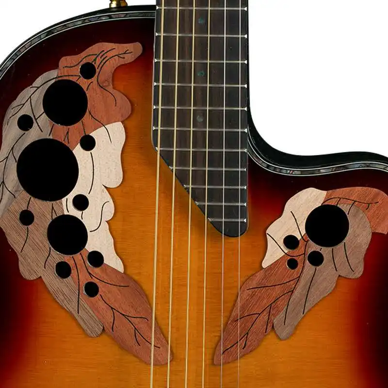 China Grape Hole Student Practice Kits Beginner Entry Spruce Wood ST Electronic Guitar