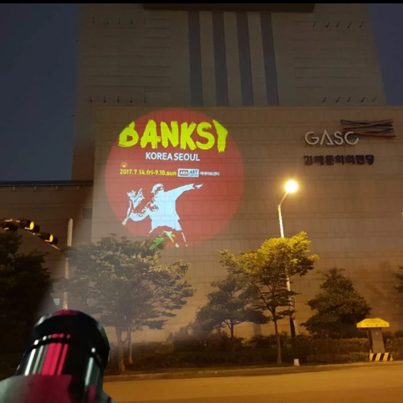 Новое поступление 2023 года! Самая высокая яркость самый популярный светодиодный наружный проектор 200 Вт вращающийся