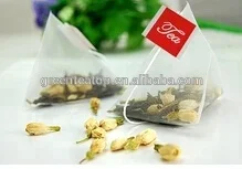 100% Pure Natural Green Tea Packing Size 65 X 80 mm Nylon Pyramid Loose Leaf Green Tea