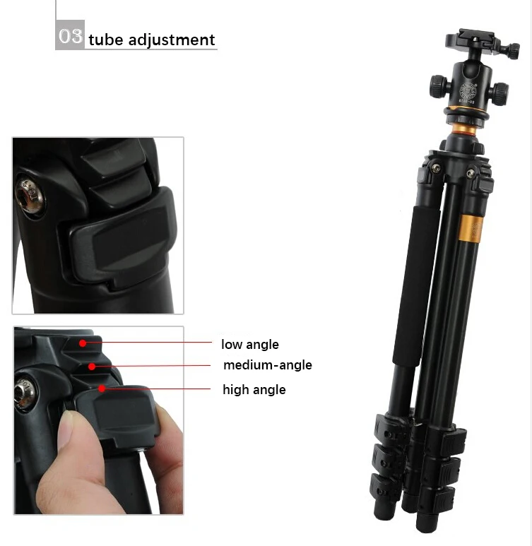 Q471QZSD tripod manufacturer digital camera tripod with ball head aluminium professional stand lightweight flexible portable c