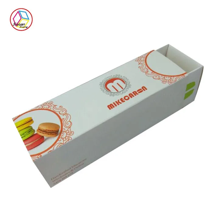 Custom party kraft paper macaron cute packaging box for food packaging