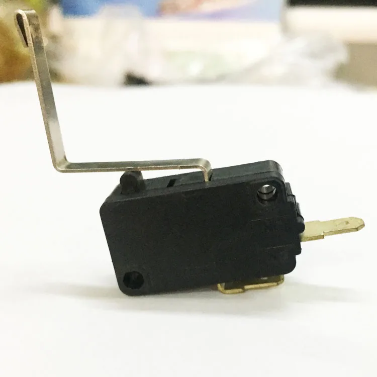 Towei safety limit switches supplier 15A~125V/250V t125 2 pin limit zippy safety heater micro switch with right angle lever