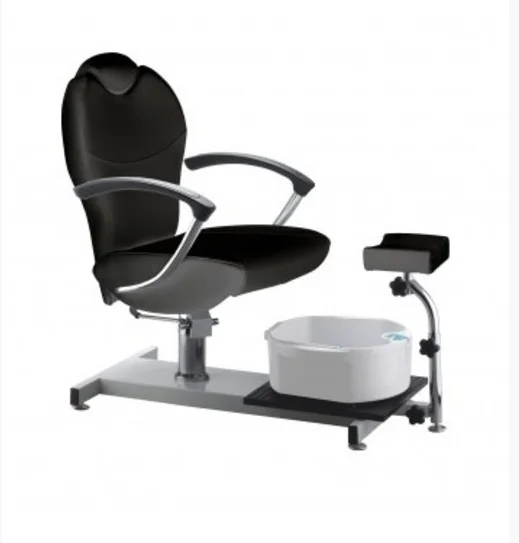 
 Черный педикюрный диван, классическое кресло для педикюра, стул для маникюра с электрической массажной раковиной  