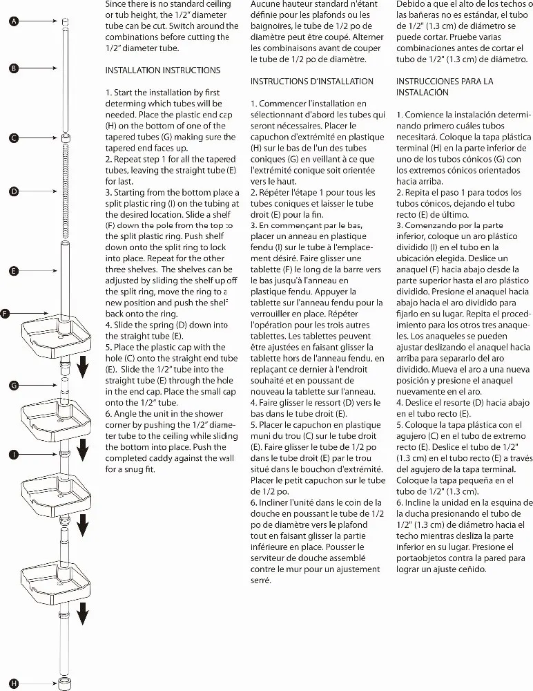 
4 Shelf Stainless Steel bathroom corner shelf bath caddy 