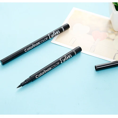 OEM Private Logo Label Wholesale Makeup Cosmetic Waterproof Liquid Natural Black Halal Vagan Eyeliner Pencil 36 hour eye liner