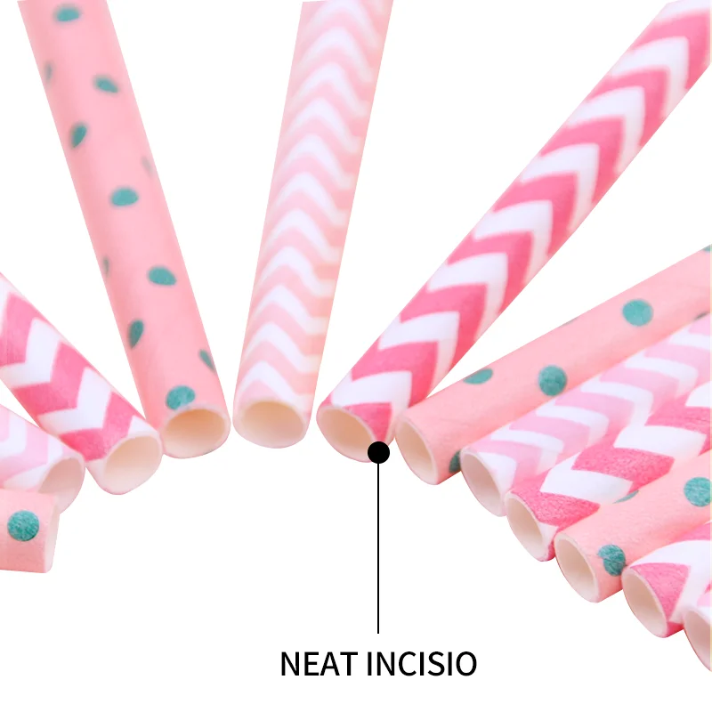 Biodegradable paper straws packaging printing logo custom paper straws package organic straws