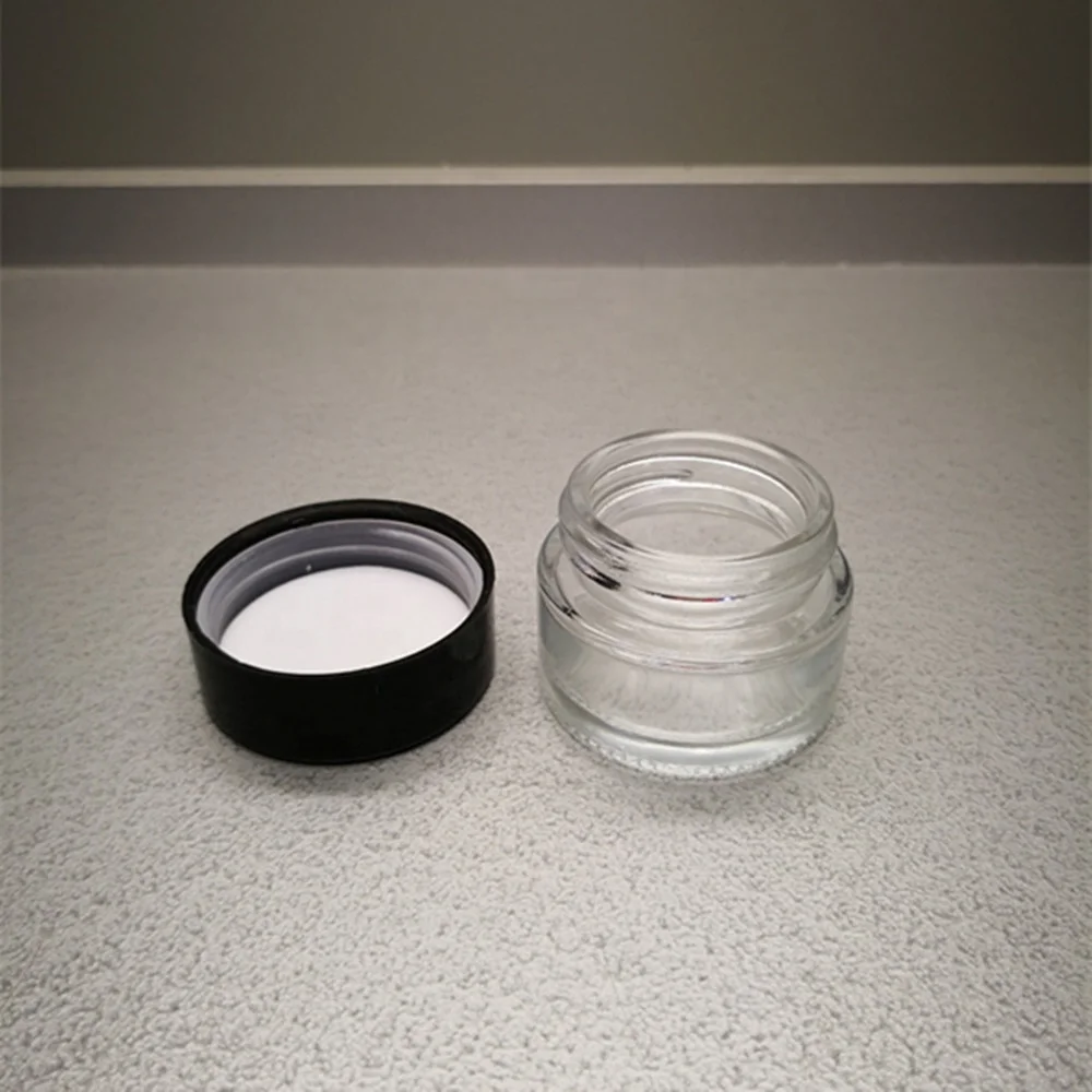 1oz 30g child resistant small empty glass jars and containers