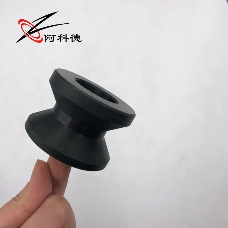 custom plastic nylon wire rope pulley PA66 Nylon Roller wheel for Flat Belt Pulley for Wire Guide