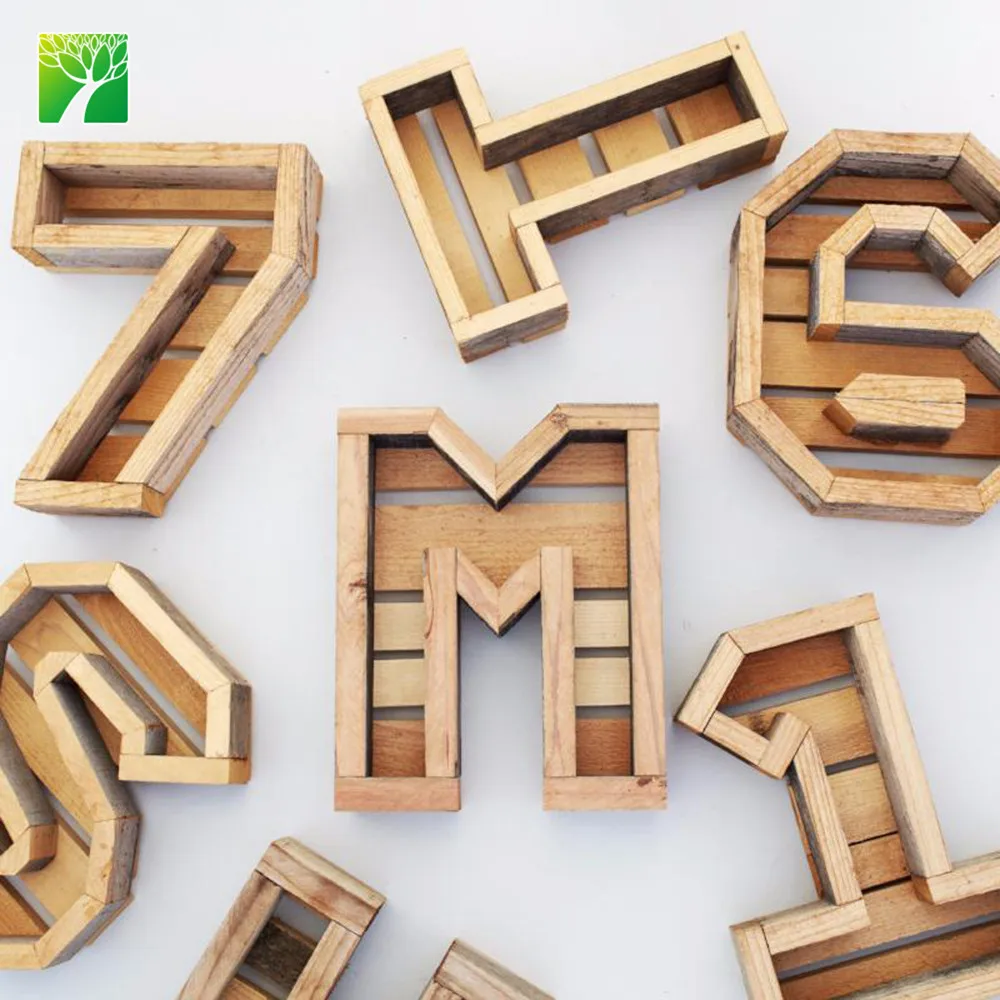 Amazon hot sale beautiful decoration plant redwood small letter kit