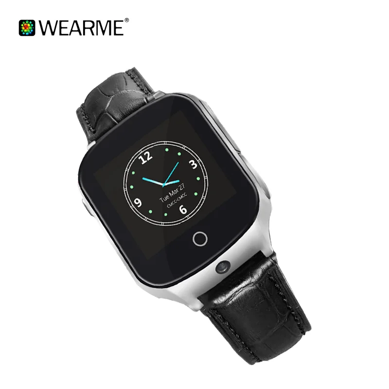 Multi-function 3g smart watch for elderly with camera gps tracker with free online software