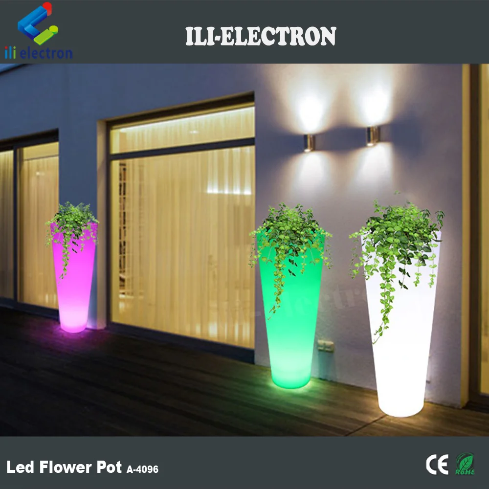 outdoor used waterproof led flower planters