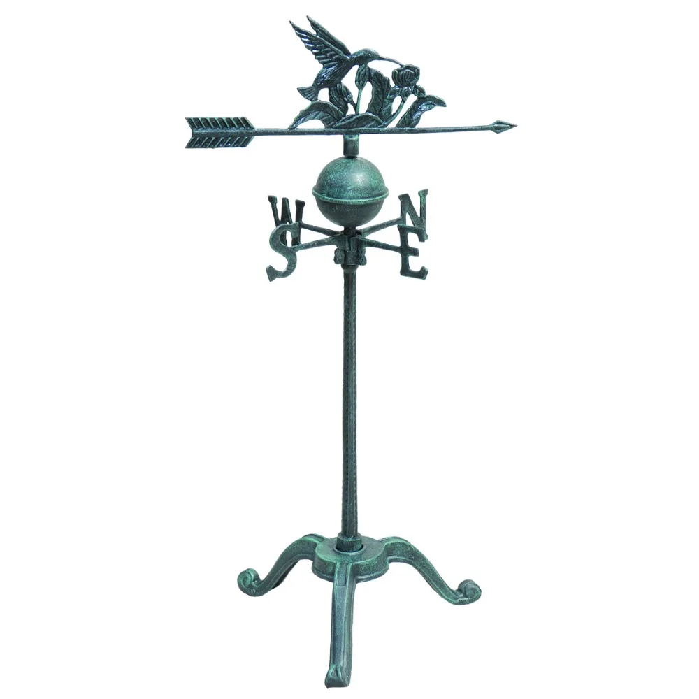 Garden cast aluminum rooster wind vane supplier