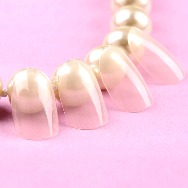 Chinese factory salon manicure fingernail tip base color false nail