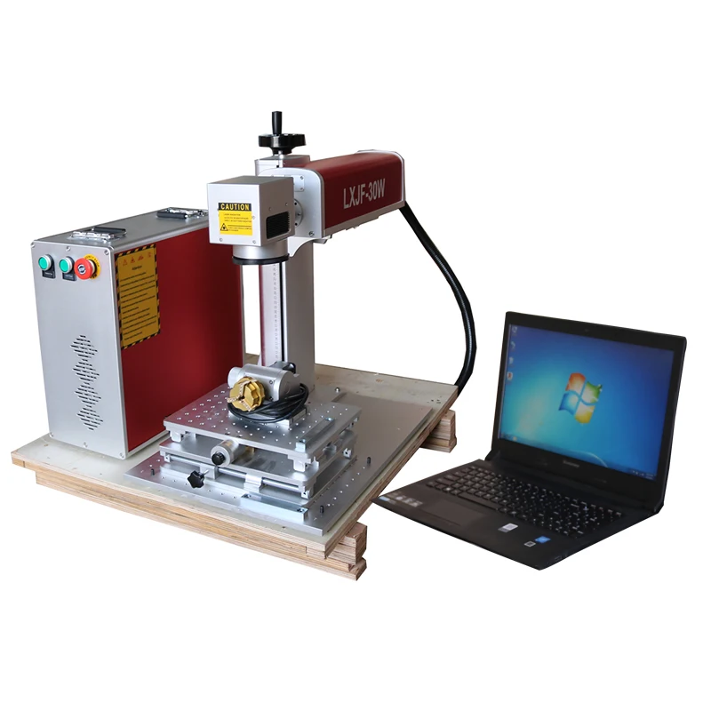 Aluminium Plastic Pigeon Ring/Birds Laser Printing Marking Engraving Machine With Rotary Device