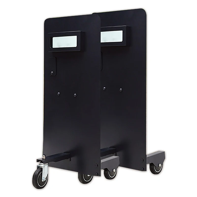 Wheel Type steel bulletproof bullet proof Ballisitc Shield with windshield glass window for sale