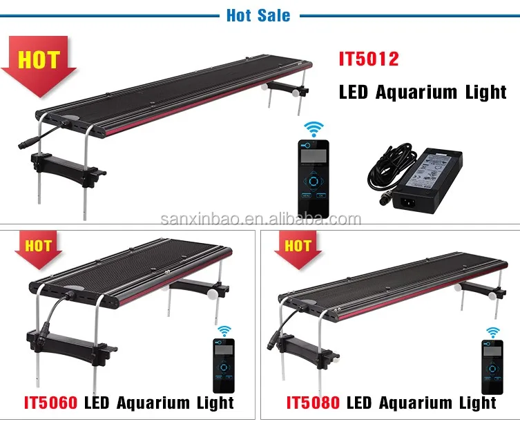 Factory Wholesale IT5012 48inch 4ft intelligent led aquarium light for SPS/LPS