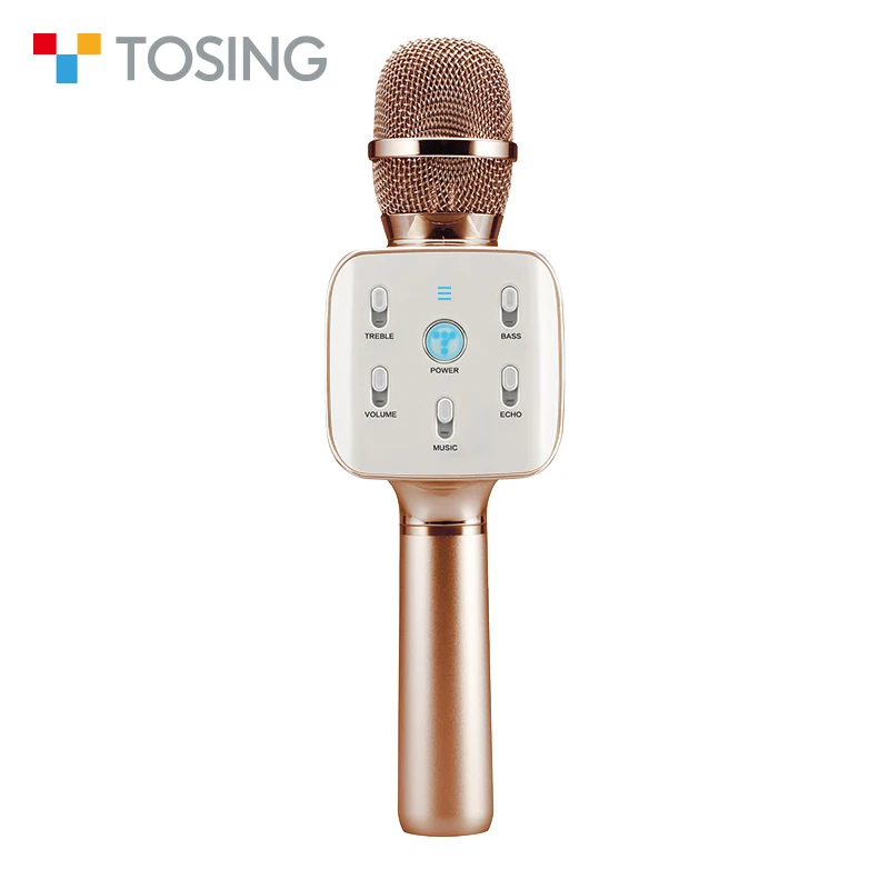 Синий зуб MIC беспроводной караоке плеер Rap микрофон с динамиком КТВ игрок