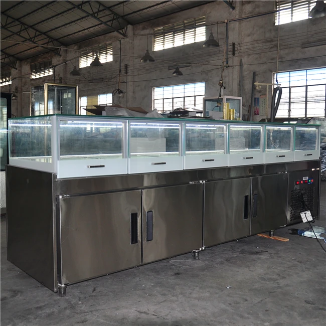 Golden Supplier Birthday Cake Dessert Shop Used Bakery Display Counter