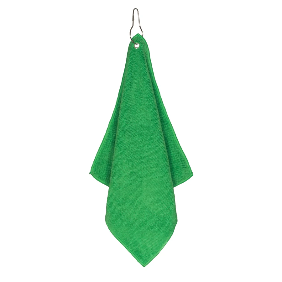 400GSM Gery Convenient Affordable Mini Fishing Microfiber Fish Towel With Climbing Button Carabiner Hook