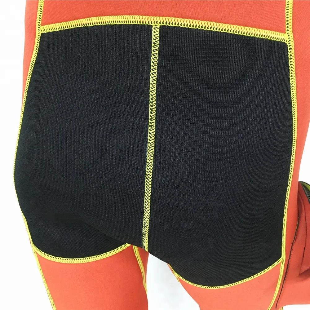 Мужской оранжевый неопреновый костюм 3 мм с эластичными панелями для подводного плавания, подводного плавания, серфинга, плавательного Гидрокостюма