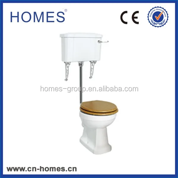 
Traditional low level flush pipe toilet closestool completed KIT 