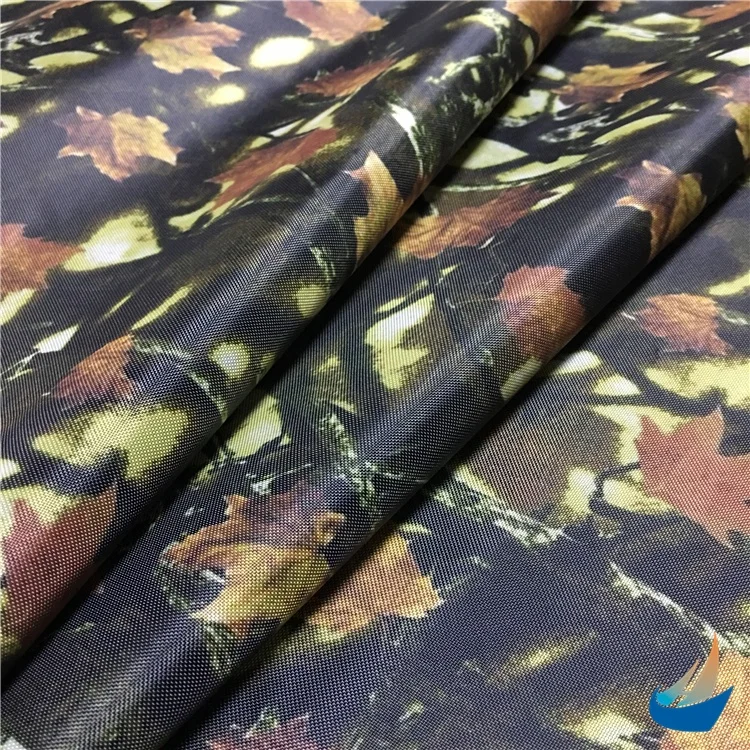 Most popular products Forest Camouflage Printed Oxford PVC Coating Fabric
