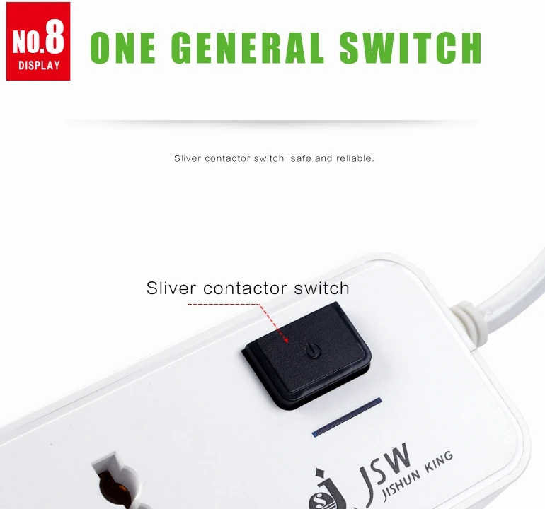 
Universal socket Indian outlet plug smart power strip 