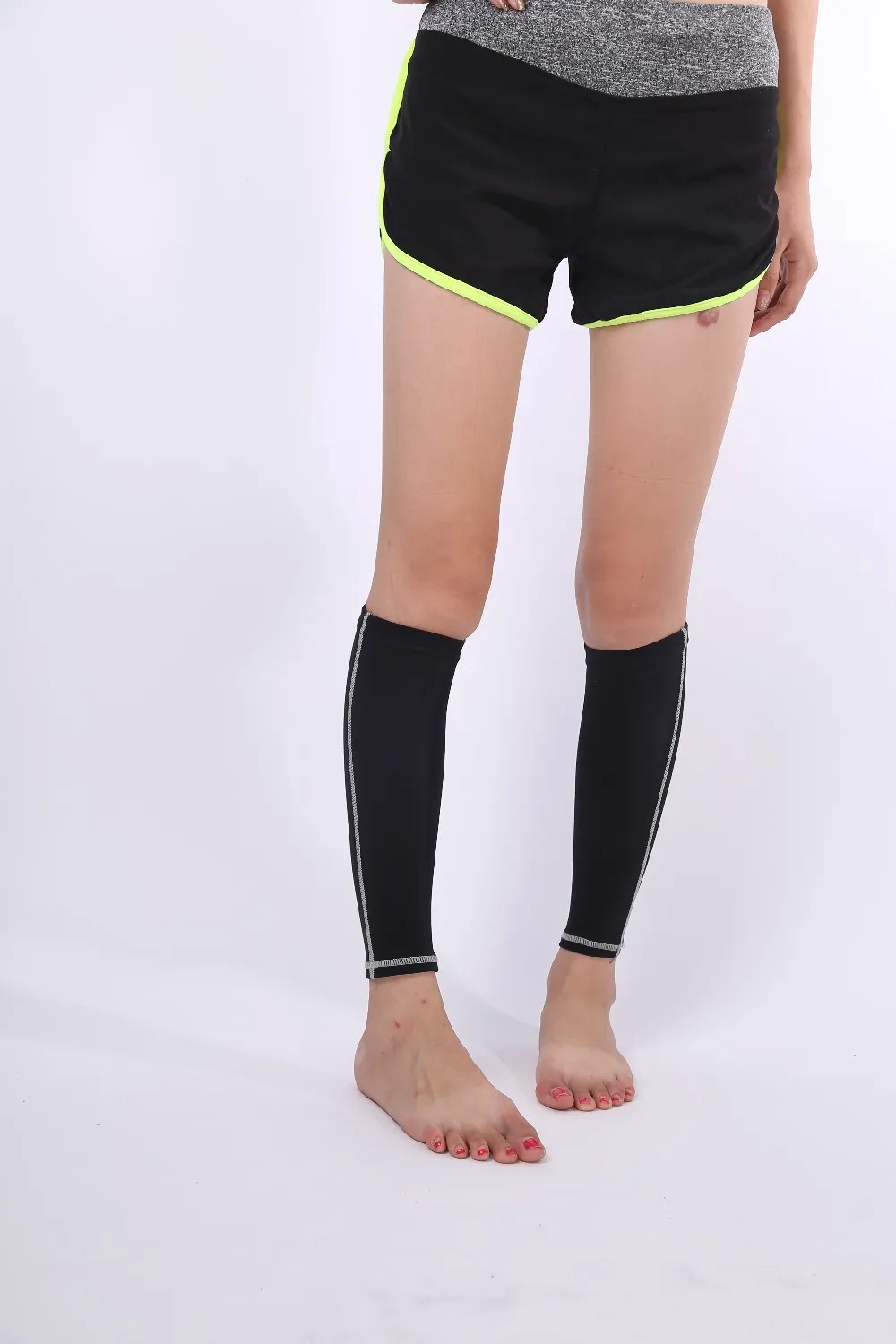 Nylon/Polyester Calf Pad Sports  Elastic knee calf support compression orthopedic leg brace sleeves