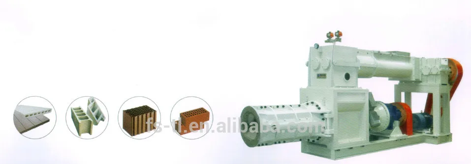 Fii56-45 электродвигатель смешивания и двухсекционная экструдера машина глиняные плитки с вакуумным