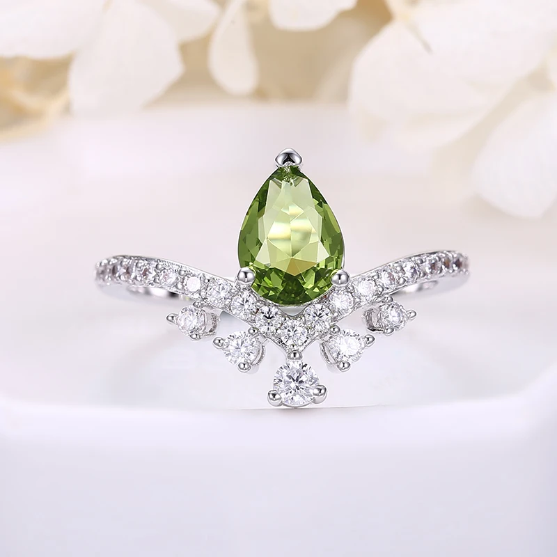 
Sevenajewelry SAR7353 Elegant classic style peart shape zircon copper brass finger ring for ladies 