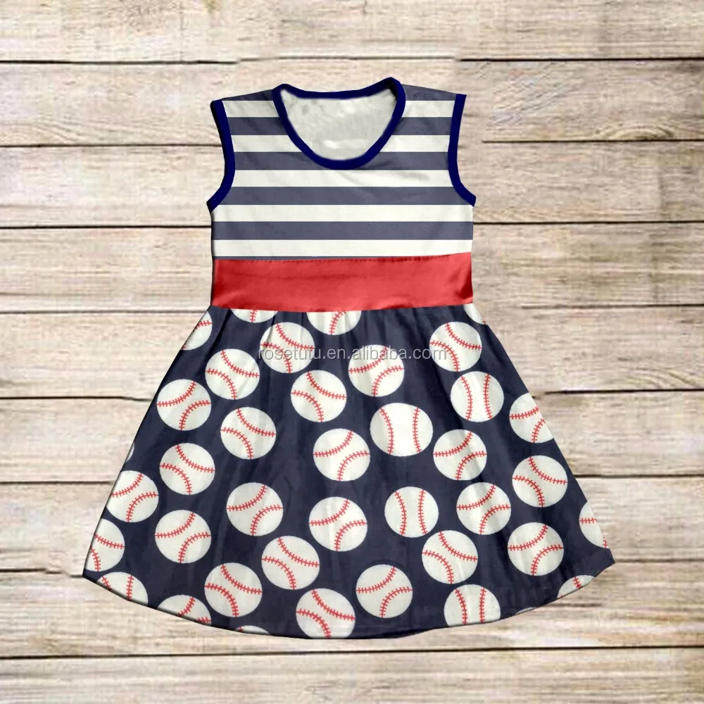 The latest wholesale spring kids Cool and comfortable beautiful cartoon pattern dress girls denim lace dress