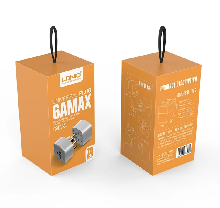 LDNIO 6A Universal Travel Adapter for UK US EU AU Model Z4