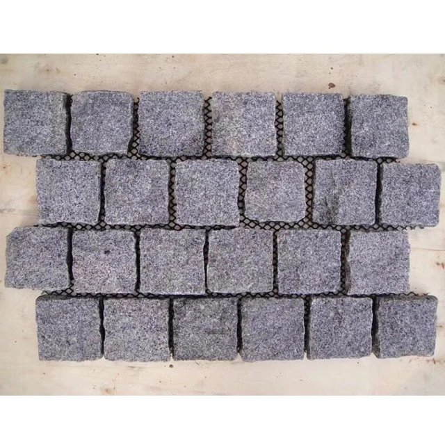 
Cheap Dark Gray Padang Black G654 Outdoor Driveway Granite Block Paving Stone 