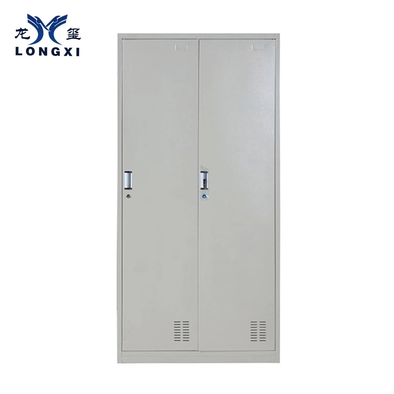 Modern two-door clothes cabinet,storage cabinets metal locker 2door
