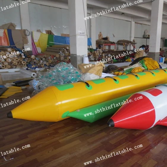 Low price single tube inflatable banana boat,water banana boat agua inflable