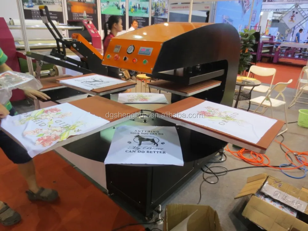 40x60cm  Full Automatic Shaking Four Station Sublimation Heat Press Machine