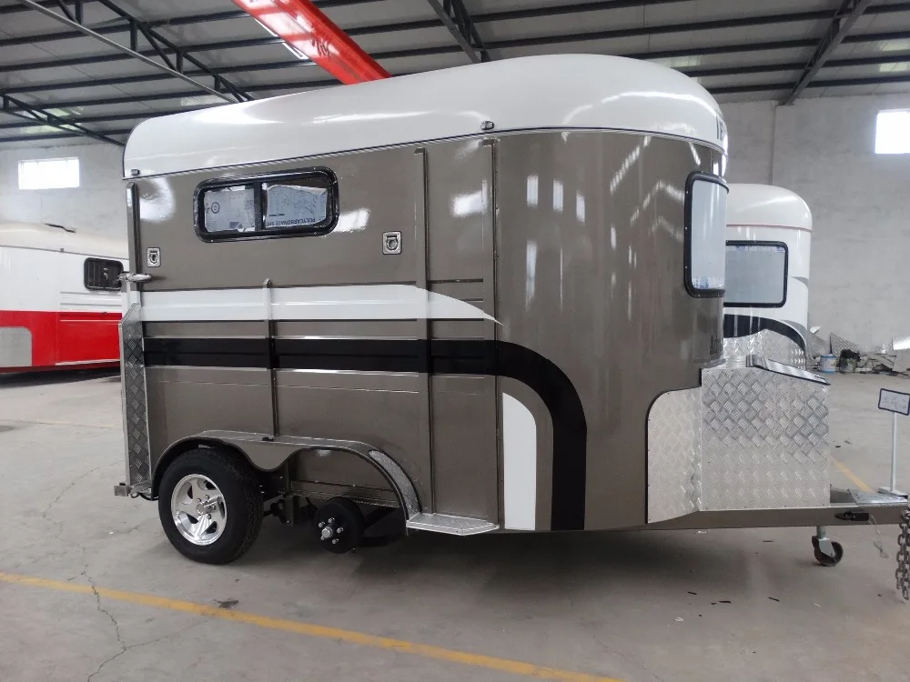 Chinese imported angle load deluxe 3 horse float use trailer With CE certificate