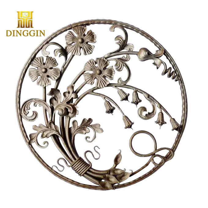 New style wrought iron handrail Wrought iron morden garden stair elements