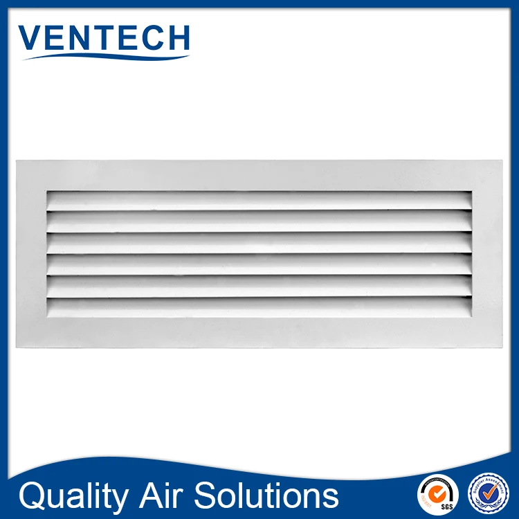 HVAC supply air door ventilation grilles