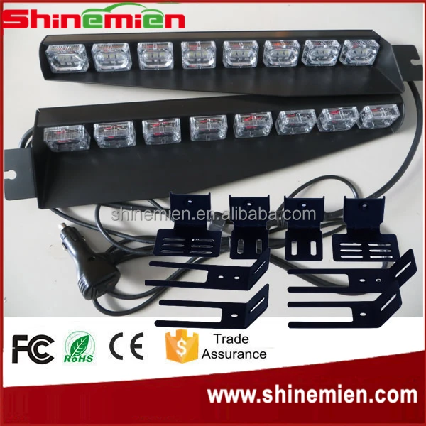 Led Visor Light Emergency Police Led Strobe Lights Split Mount Deck Dash LED Lightbar
