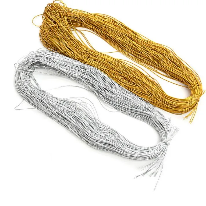 1mm-10mm gold and silver color elastic rope