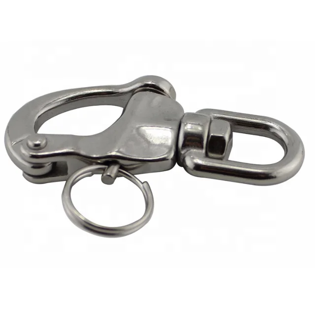 Stainless Steel Eye Swivel Snap Shackle for Mining and Heavy Industry Applications