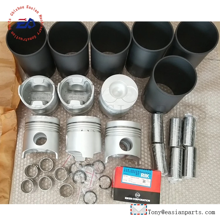 In Stock EH700 Liner Kit with Piston 13216-1181 Used for HINO Bus RJ170 OEM Standard Size