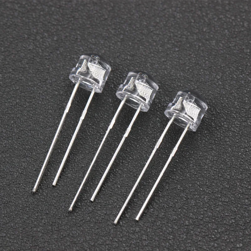 Cheaper Straw Hat 5mm Colorful fast and slow flash Clear Lens White LED Light Emitting Diode (1000pcs)